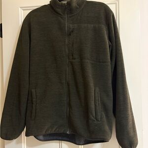 Weatherproof Women's Olive Zip-Up Fleece Sweater